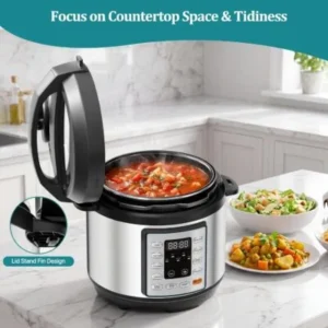 Special Discounted Price:OLIXIS 10-In-1 Electric Pressure Cooker, 3 Quart Multi Cooker for Rice, Stew and Steam, Small Programmable Stainless Steel Pot with Slow Cook Function and Ceramic Inner Pot - Image 4