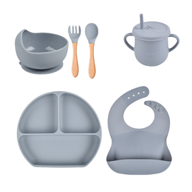 6 Piece BPA Free Silicone Baby Feeding Set