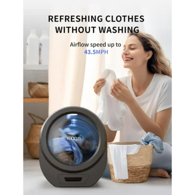 Morus Zero Compact 16.2 in L,19.3 in H, 20.8 in D, Dark Gray Electric Portable Dryer - Image 4