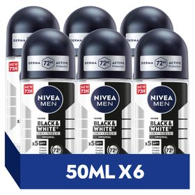 NIVEA MEN Black & White Invisible Original Anti-perspirant Roll-On