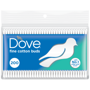Dove Cotton Ear Buds In Bag - 200's