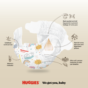 Huggies Extra Care - Size 0 New Baby (Up to 3.5kg) - 25 Nappies - Image 3