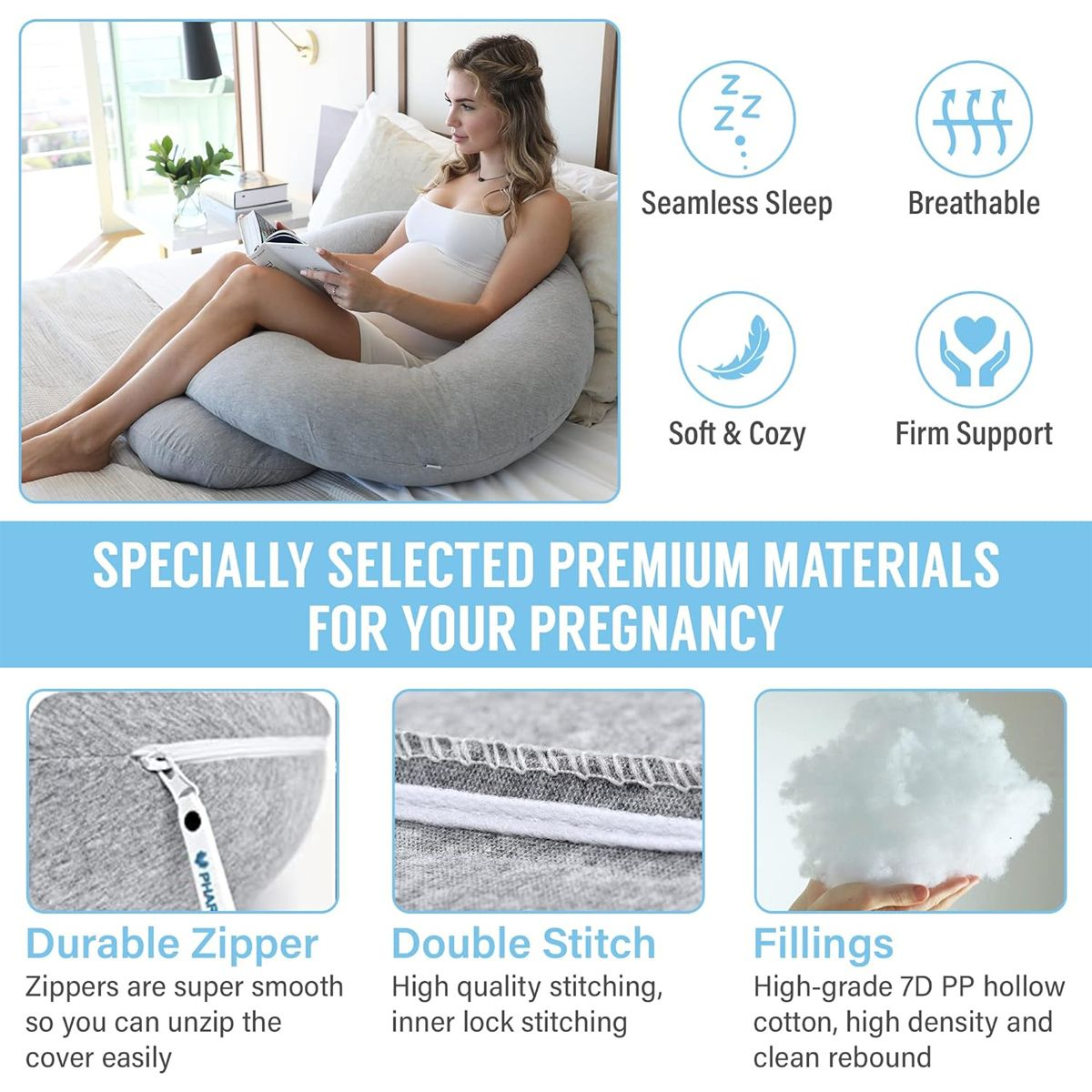 Pregnant Women's C-shaped Lumbar Pillow - Image 5